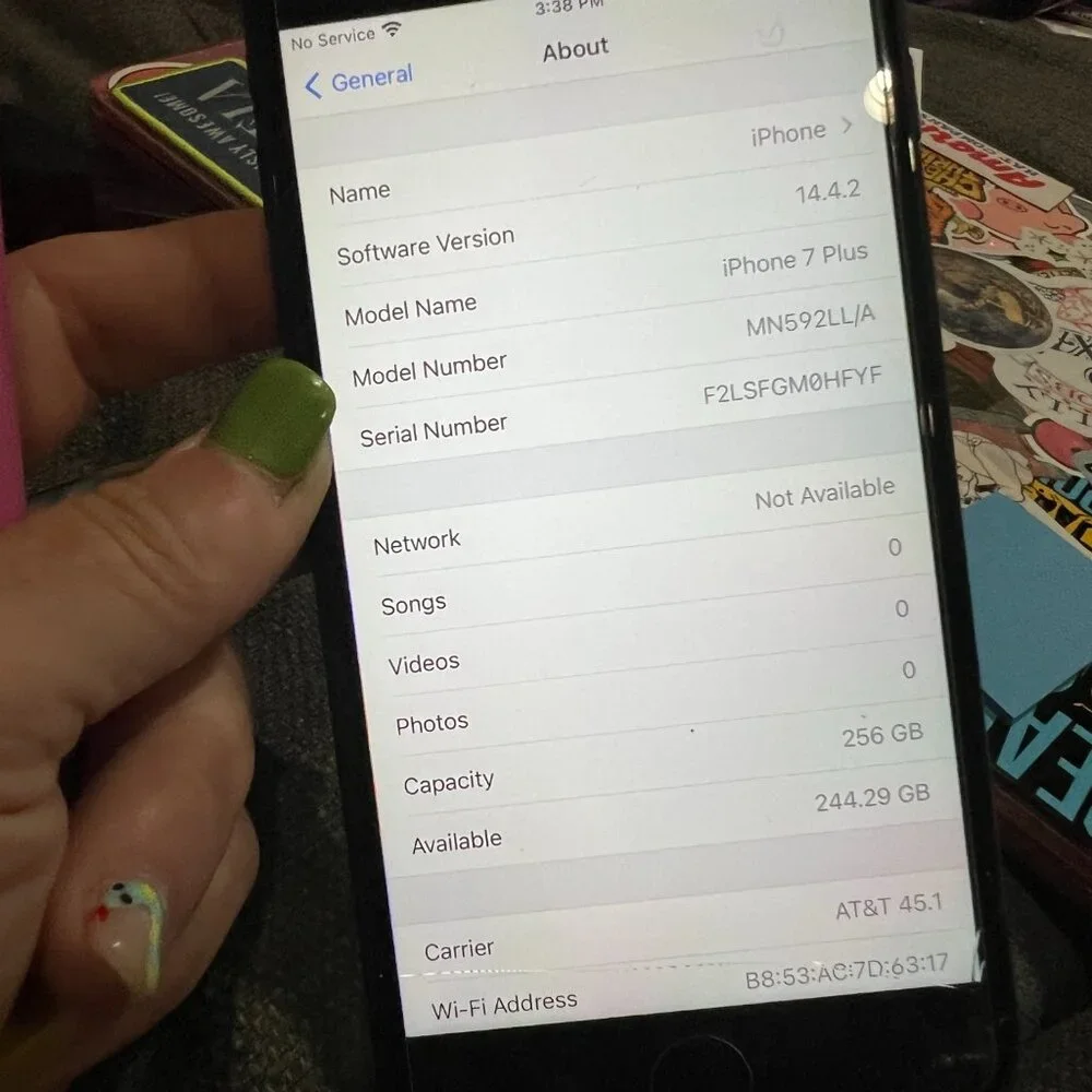 Apple iPhone 7Plus 256GB Clean phone Black Excellent Smartphone Apple